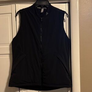 Adidas Black Zip-Up lined Vest large